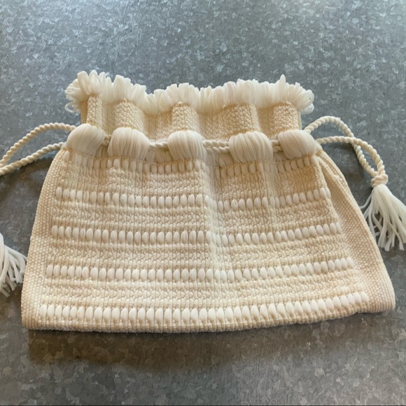 Vintage Handmade Drawstring Pouch Bag - Picture 4 of 9